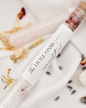 The Little Oasis Bath Co. - Unwind | Magnesium Bath Soak Test Tube 15g