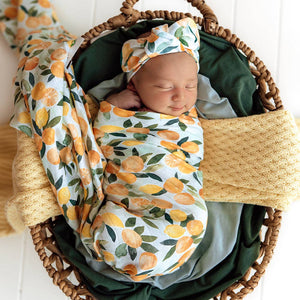 Snuggle Hunny -Citrus Squeeze Organic Muslin Wrap