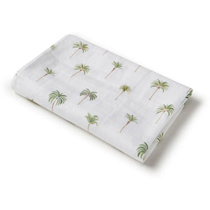 Snuggle Hunny - Green Palm Organic Muslin Wrap