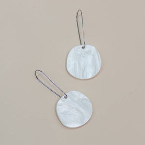 Mingled - Organic Dangle Earrings - Moonstone