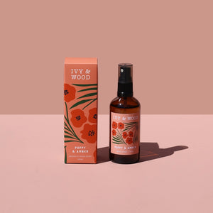 Ivy & Wood - Room Spray - Poppy & Amber