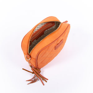 Liv & Milly Sally Quilted - Apricot Suede