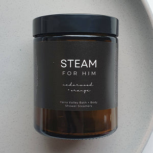 Yarra Valley Bath & Body - Shower Steamers For Him - Orange + Cedarwood