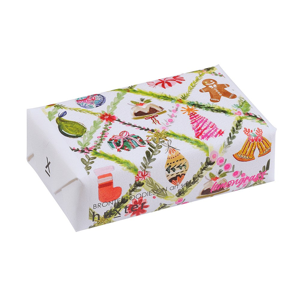 Huxter Soap - Green Trim Pattern - Lemongrass