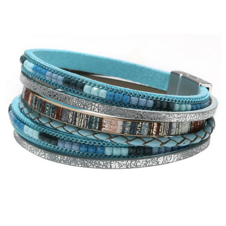 SKOB Wrap Bracelet - sky blue