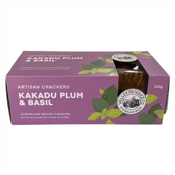 VPC Native Artisan Crackers - Kakadu Plum & Basil 100g