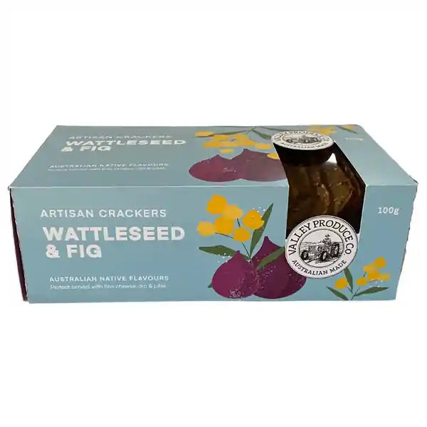 VPC Native Artisan Crackers - Wattleseed & Fig 100g