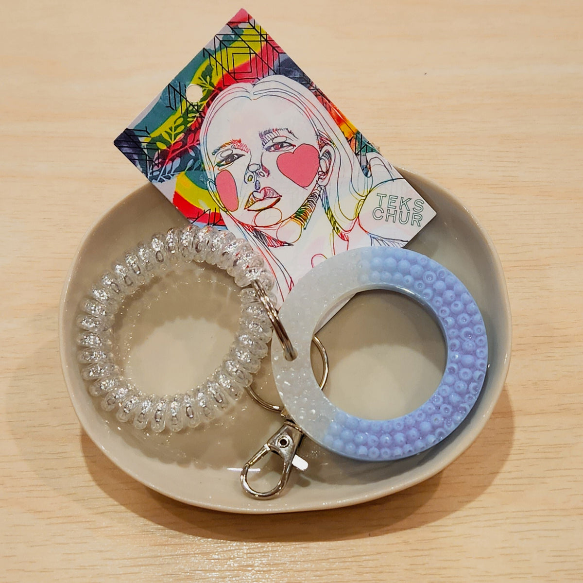 Tekschur Keychain/Bag Charm - Blue