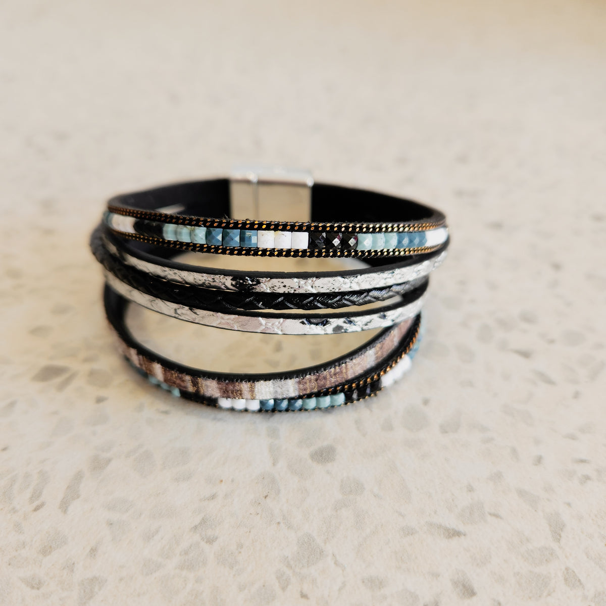 SKOB Wrap Bracelet - black