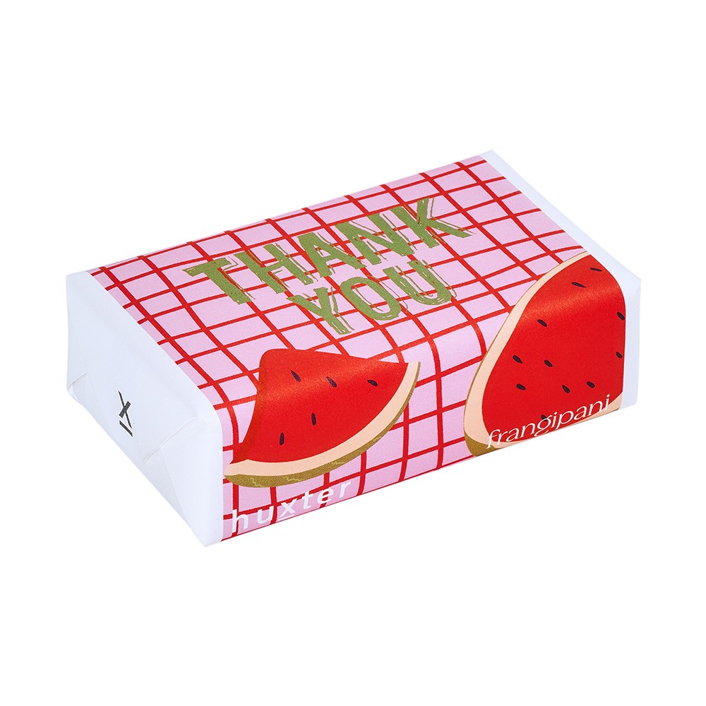 Huxter Soap - Watermelon Grid - Frangipani