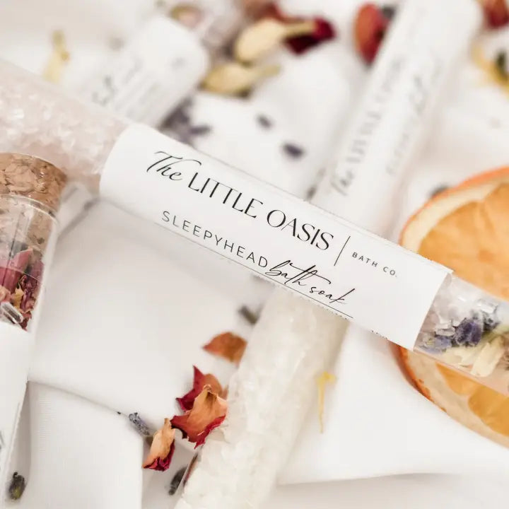 The Little Oasis Bath Co. - Sleepyhead | Magnesium Bath Soak Test Tube 15g