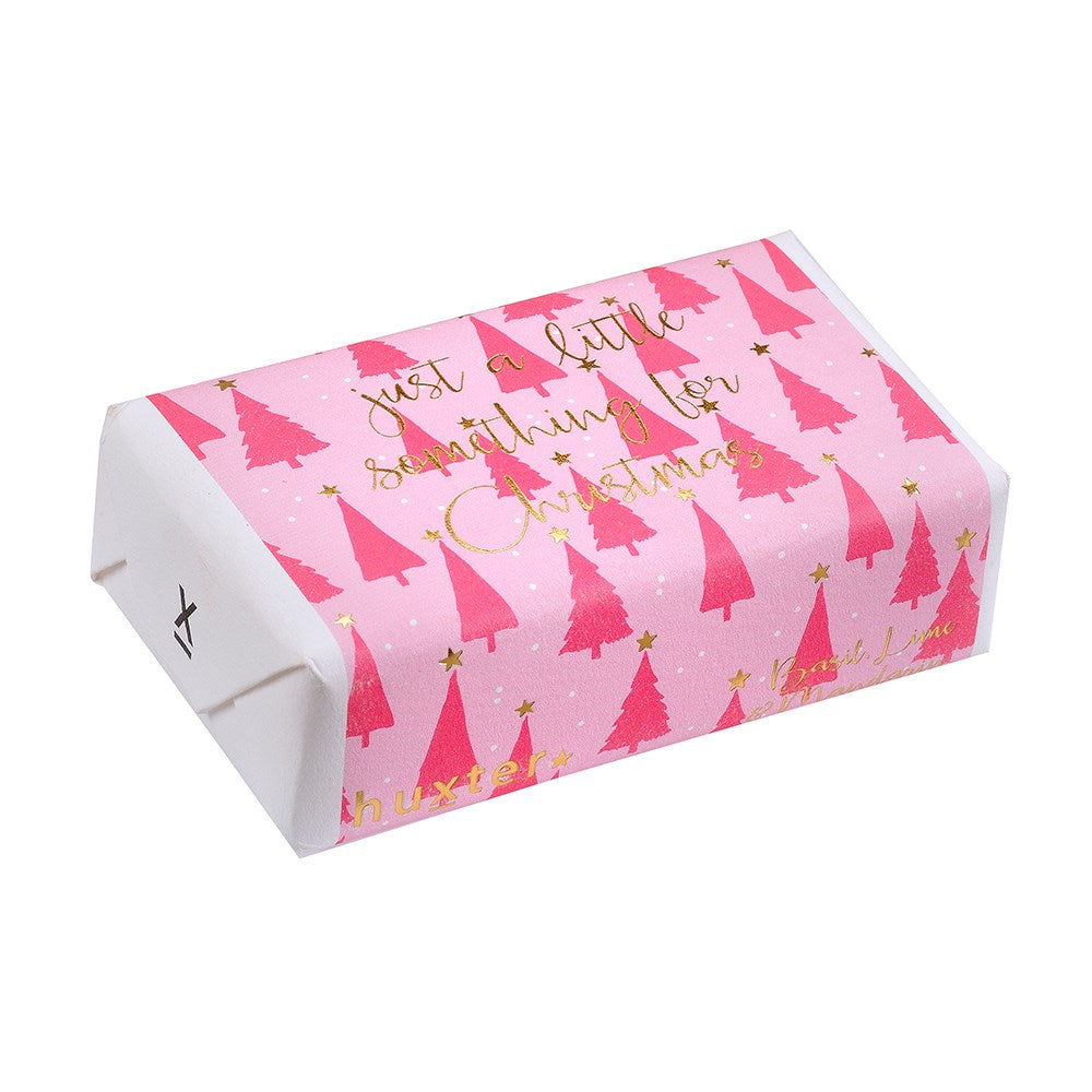 Huxter Soap - Raspberry Xmas Tree - Basil Lime & Mandarin