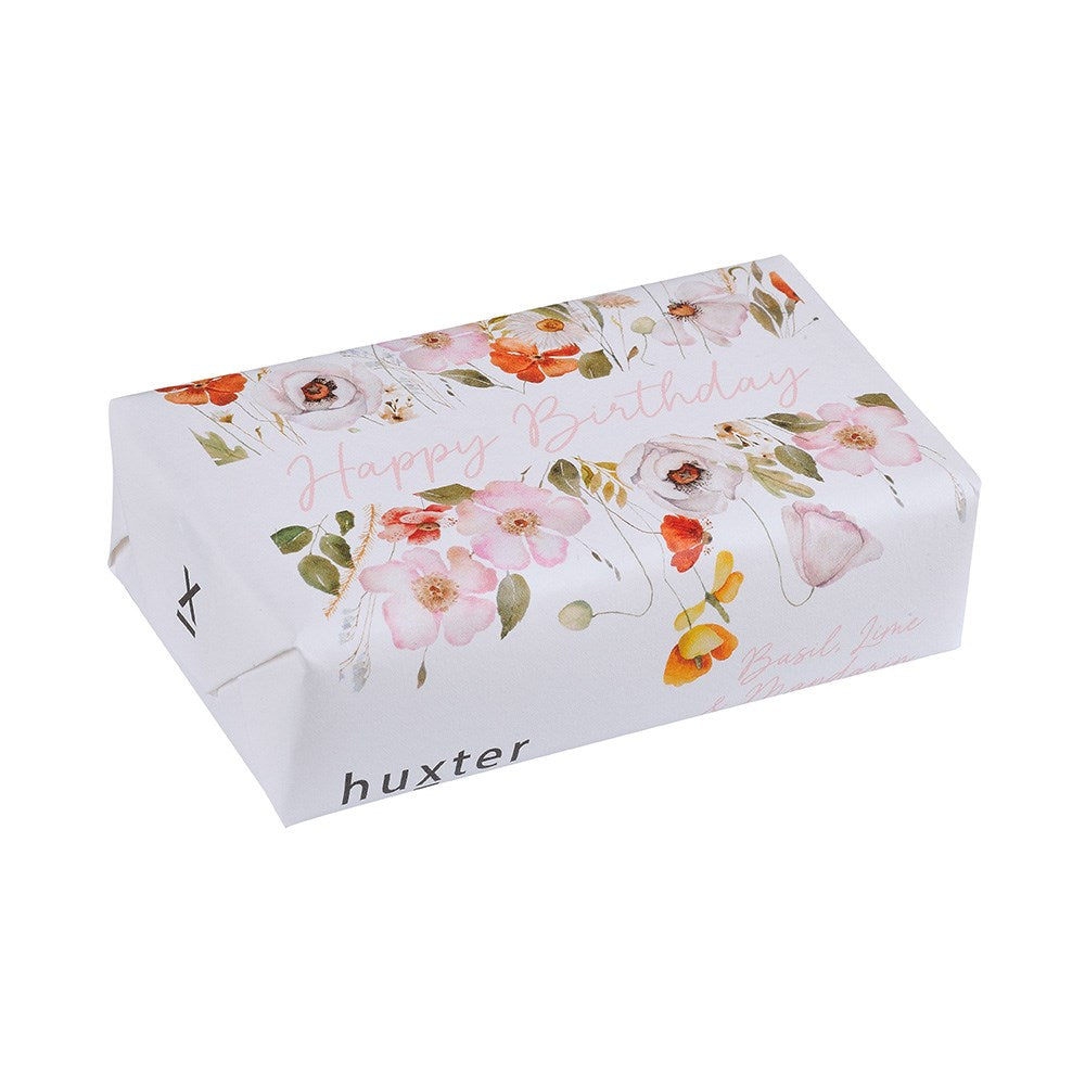 Huxter Soap - Coloured Wildflowers - Basil Lime & Mandarin