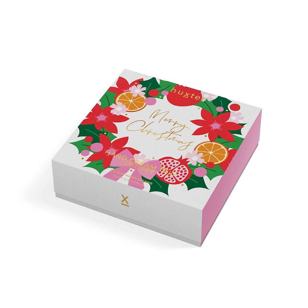PRE ORDER: Huxter Hand Cream Trio Gift Set - Xmas Flowers Collection