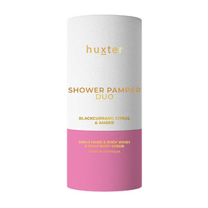 PRE ORDER: Huxter Shower Pamper Duo - Xmas Flowers Collection - Blackcurrant Citrus & Amber
