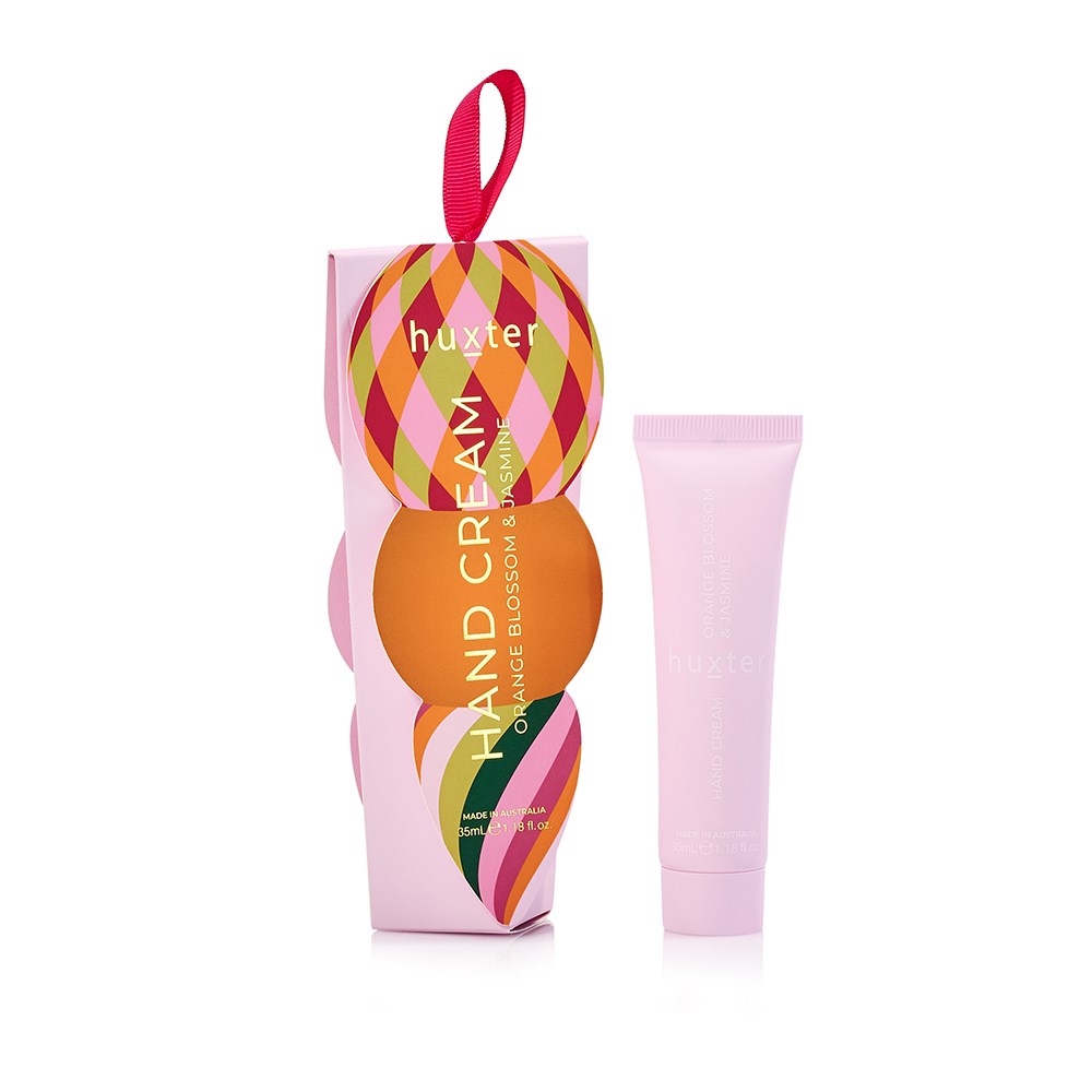 Huxter Hanging 35ml Hand Cream - Diamonds Soft Pink - Adorned Xmas - Orange Blossom & Jasmine