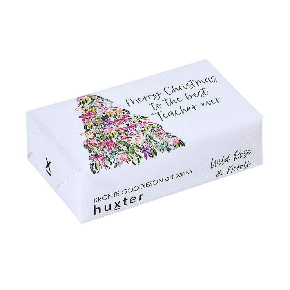 PRE ORDER: Huxter Soap - Bow Christmas Tree - Wild Rose & Neroli