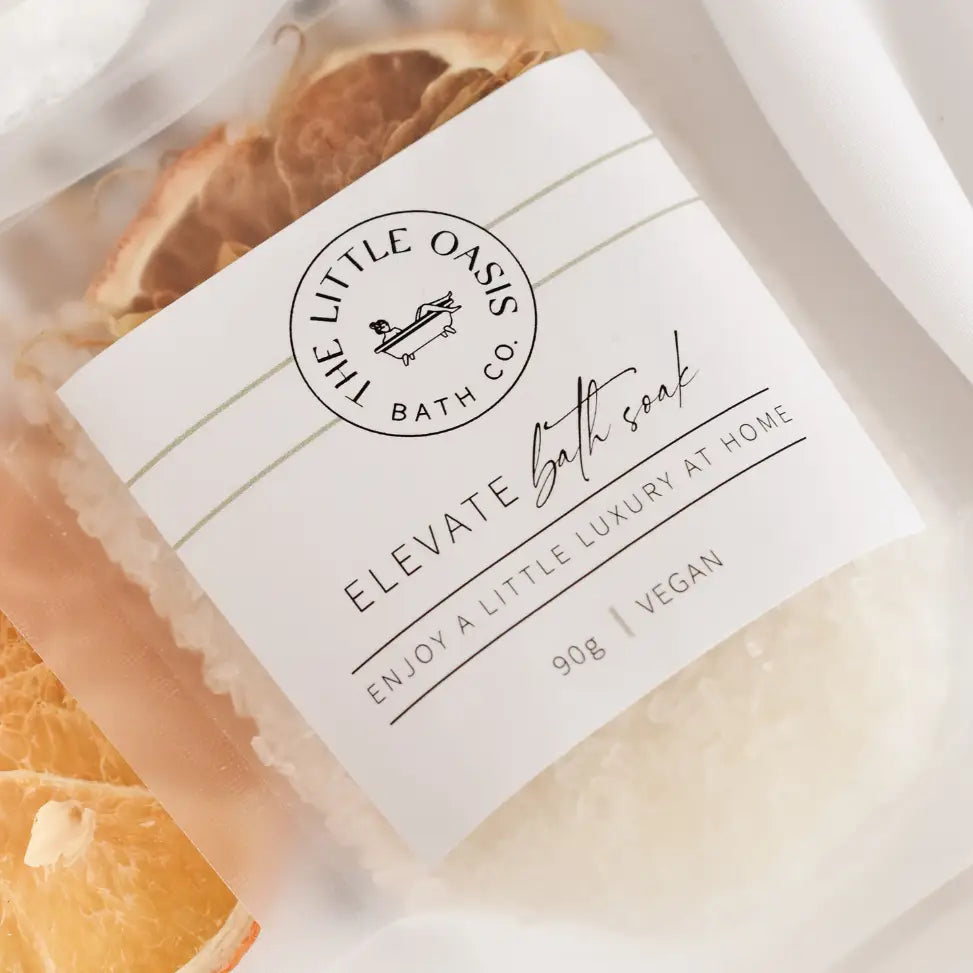 The Little Oasis Bath Co. - Elevate | Magnesium Bath Soak 90g