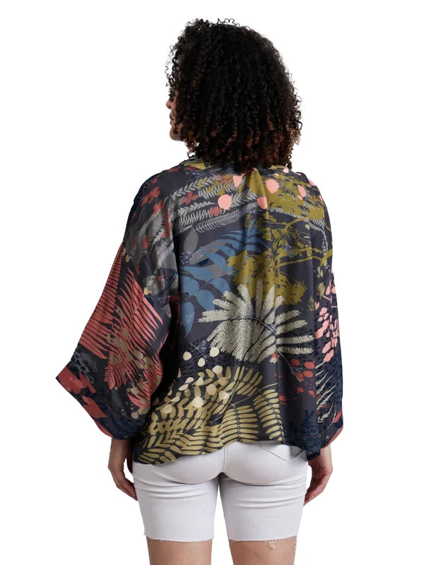 Namaskar Australia - Abstract Print Short Cotton Muslin Kimono