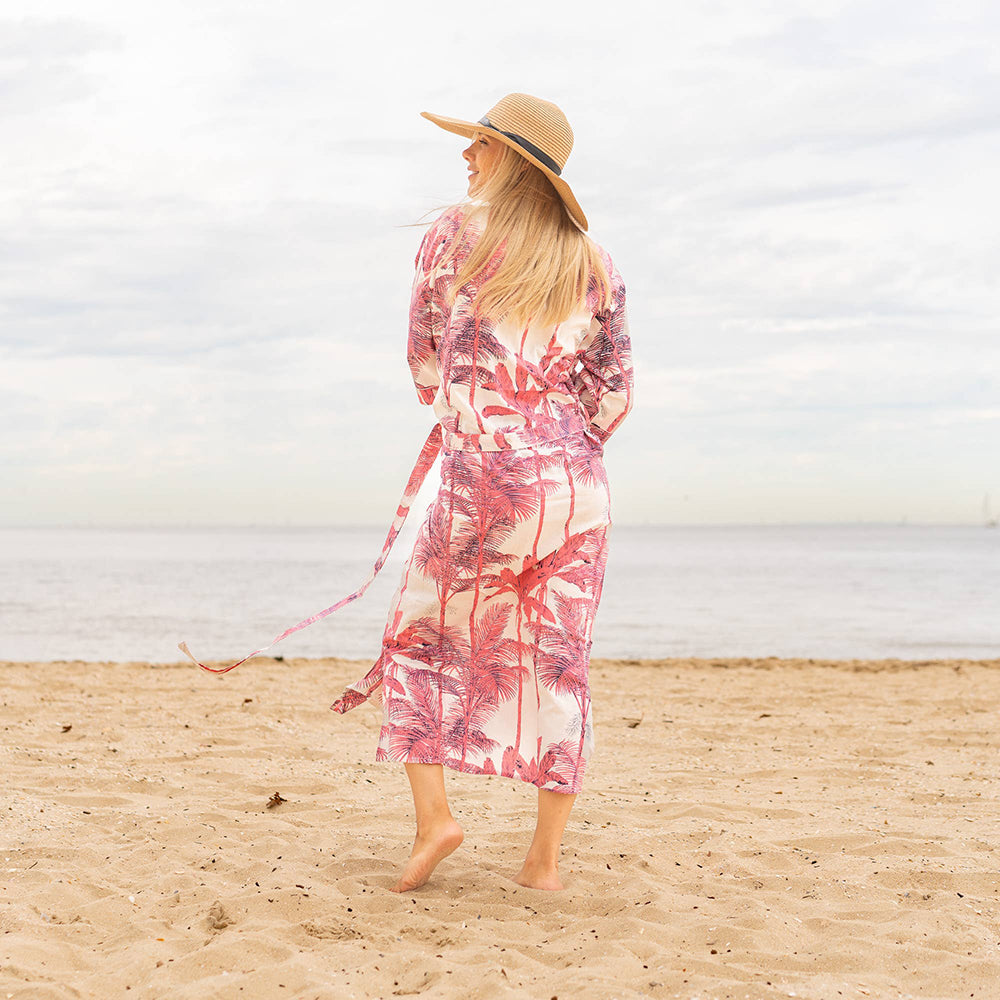 Kimono - Pink Palm