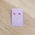 Cat & Co Button Stud Earrings - Pale Pink