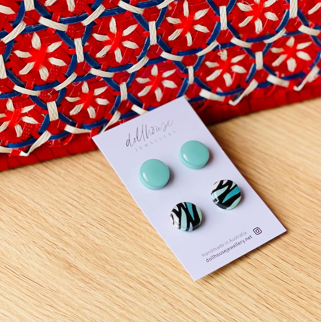 Dollhouse Stud Earrings x 2 Florence Some Kind of Beautiful
