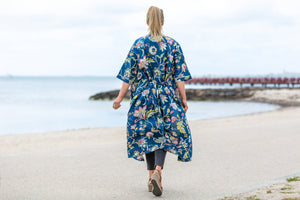 Kimono - Frida Bird - Blue
