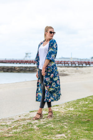 Kimono - Frida Bird - Blue