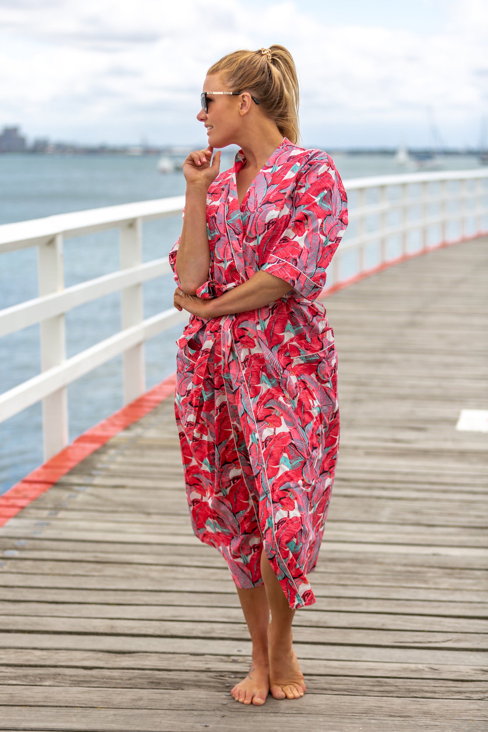 Kimono - Frida Bird - Palm Pink