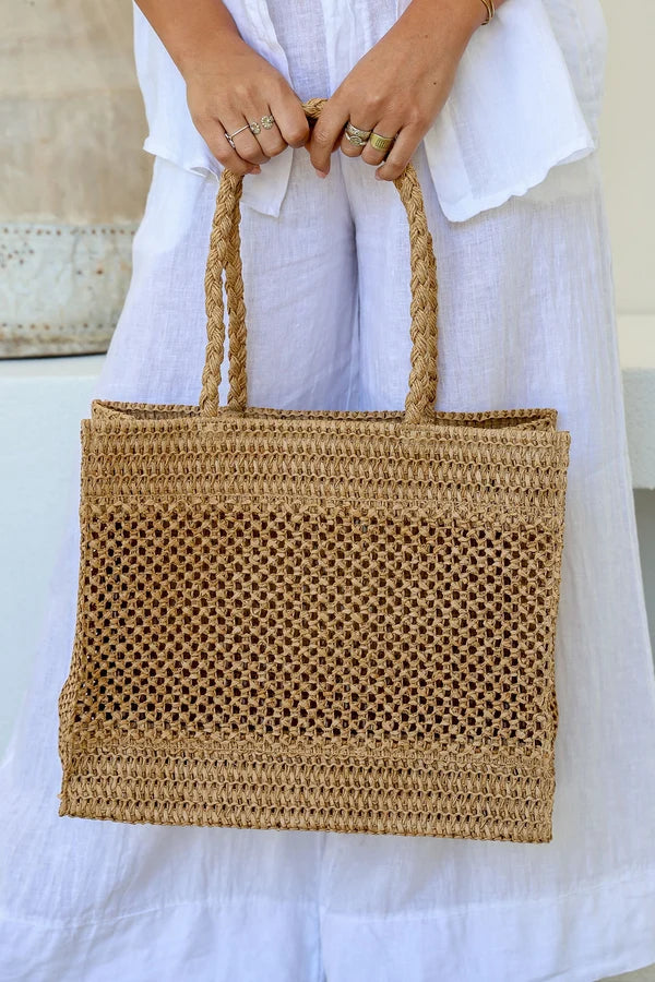 Free Spirit - Crochet Bag - Tan