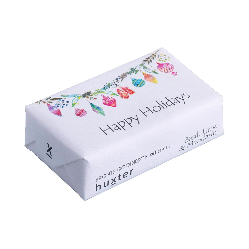 Huxter Soap - Happy Holidays - Basil Lime & Mandarin