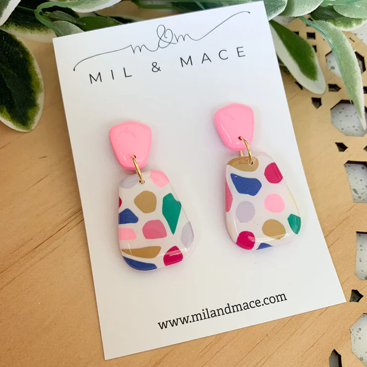 Mil & Mace Drop Earrings - Kaleidoscope #1