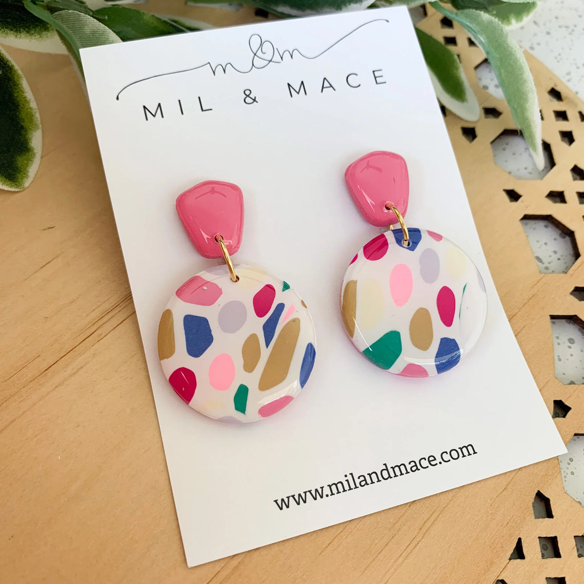 Mil & Mace Drop Earrings - Kaleidoscope #2