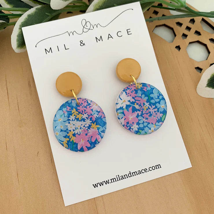 Mil & Mace Drop Earrings - Summer Florals #1