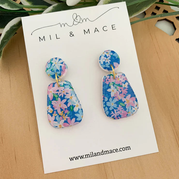 Mil & Mace Drop Earrings - Summer Florals #2