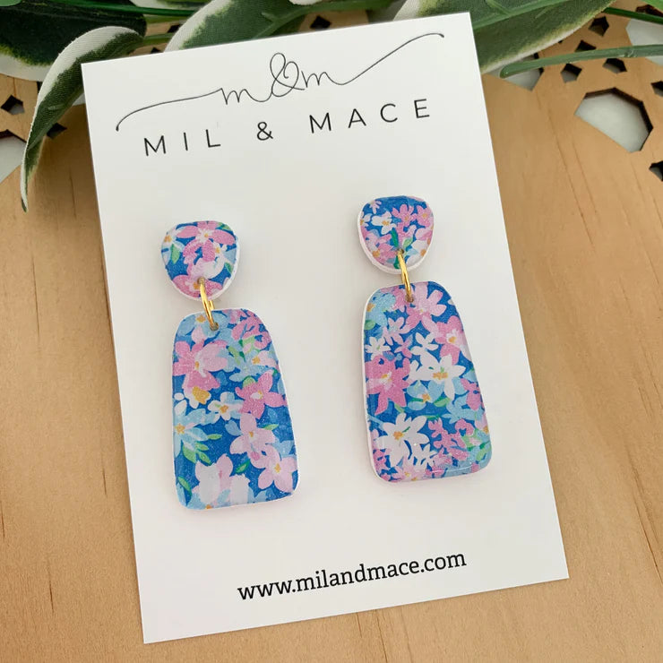 Mil & Mace Drop Earrings - Summer Florals #3