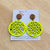 Ironton Cole Drop Earrings - Pebble Fluro Yellow