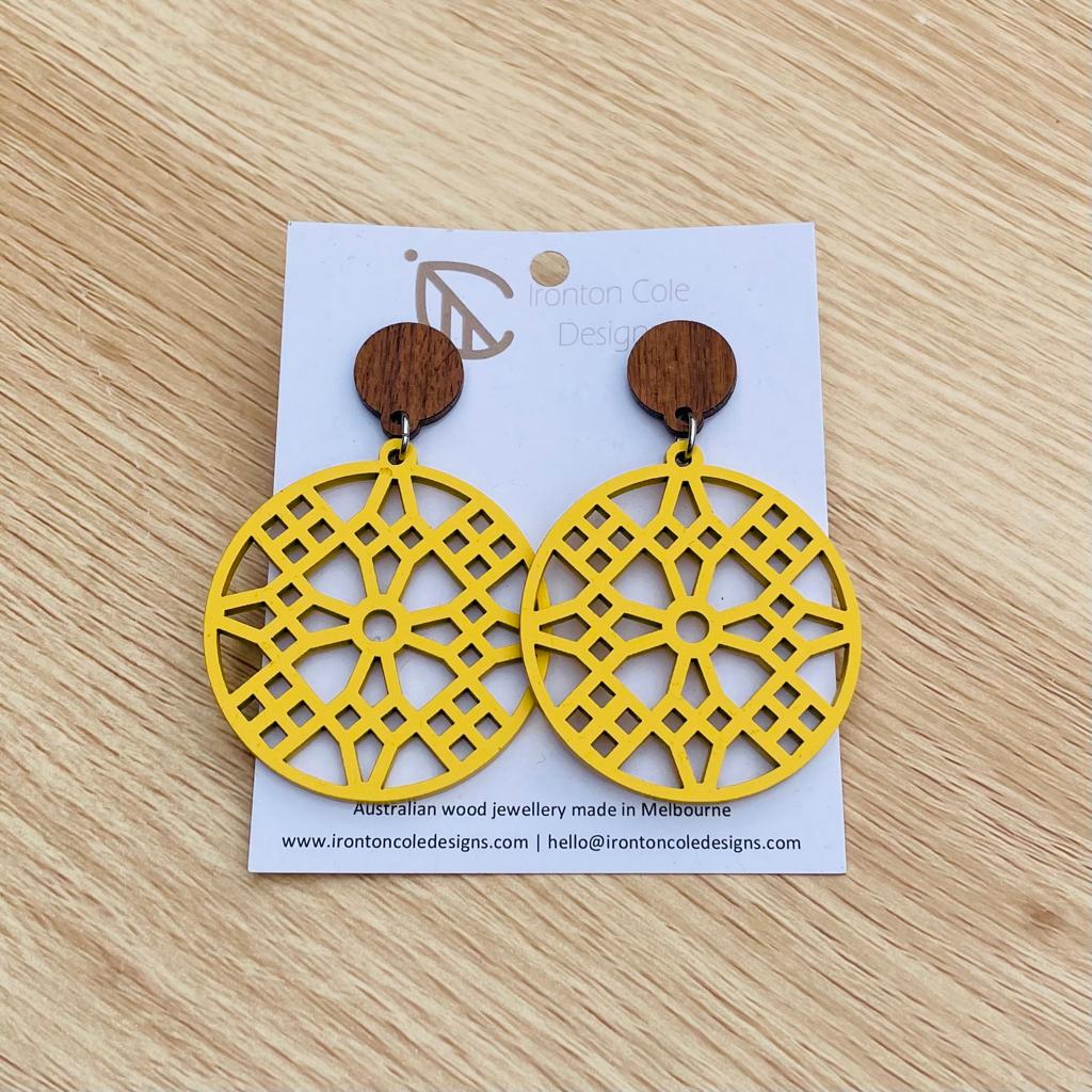 Ironton Cole Drop Earrings - Spinner Yellow
