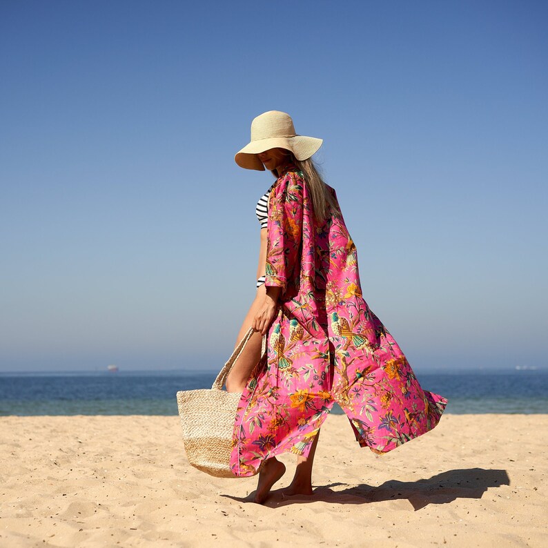 Kimono - Frida Bird - Pink Floral