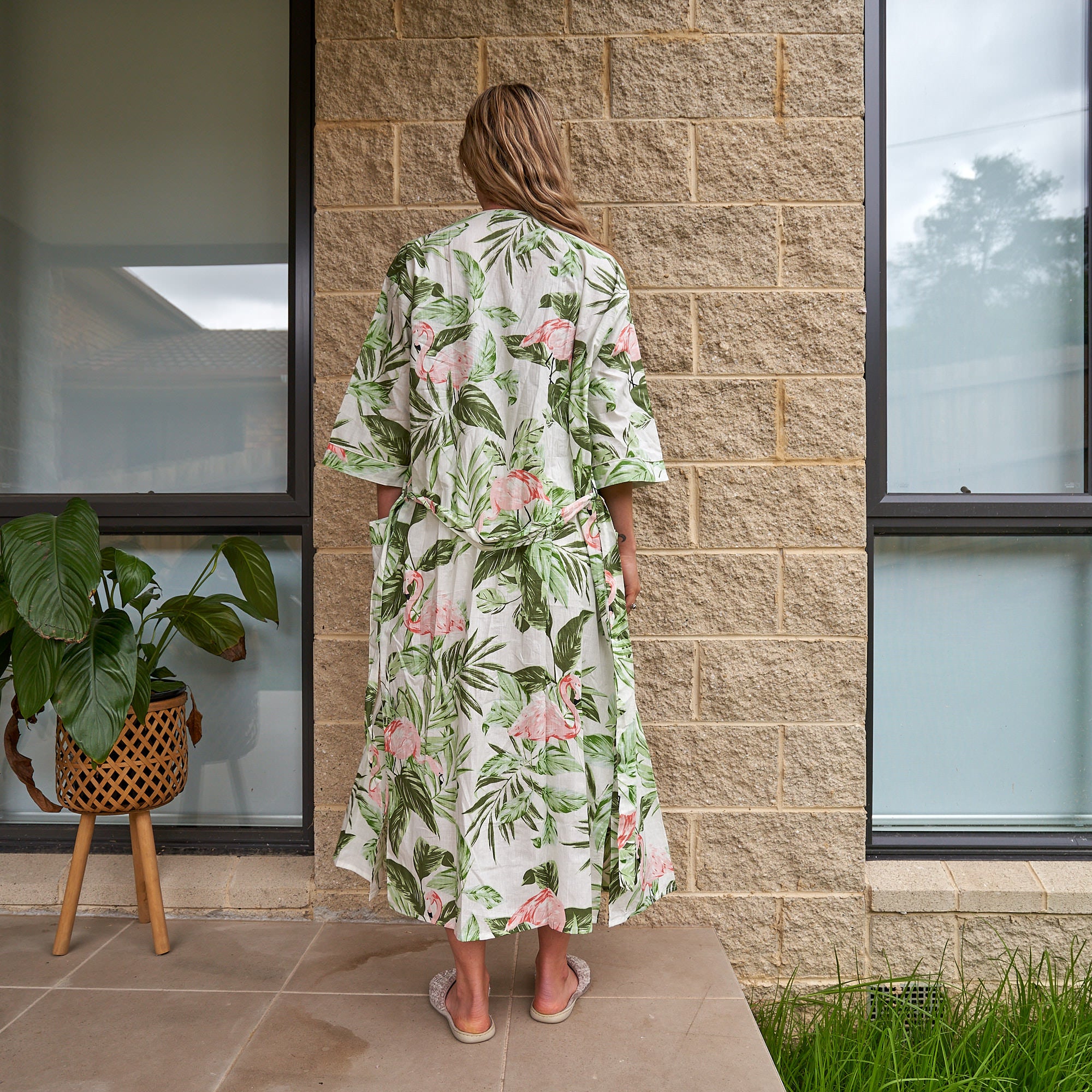 Kimono - Flamingo White
