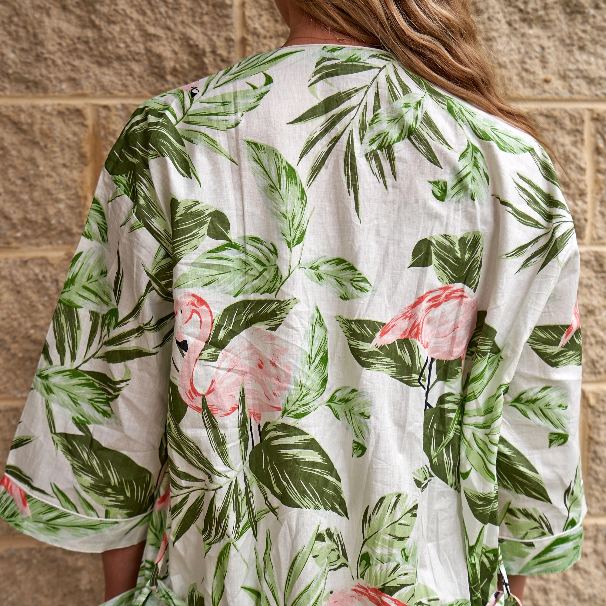 Kimono - Flamingo White