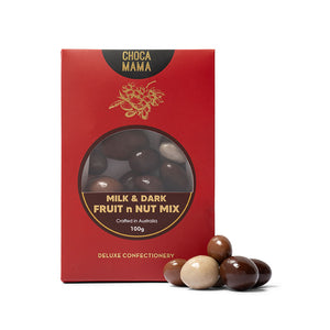 Chocamama Milk & Dark Fruit n Nut Mix 100g