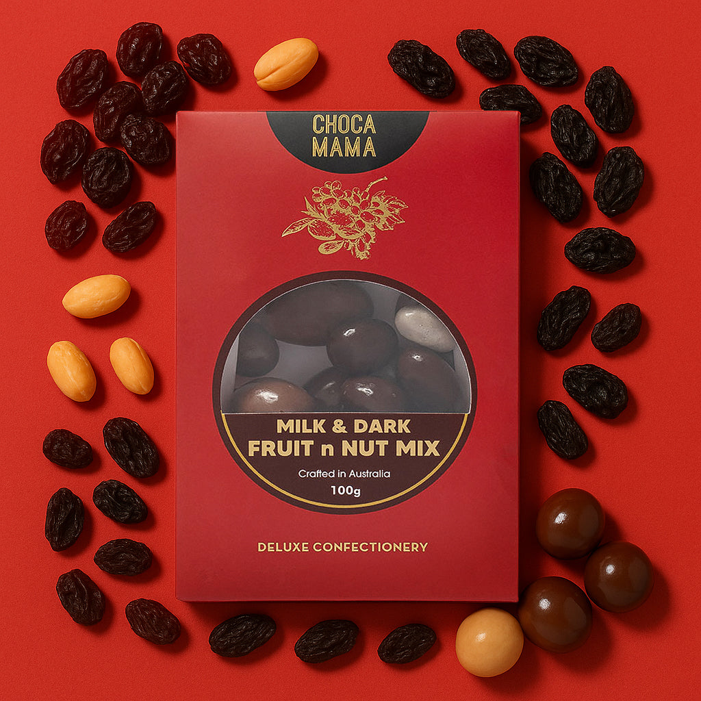 Chocamama Milk & Dark Fruit n Nut Mix 100g