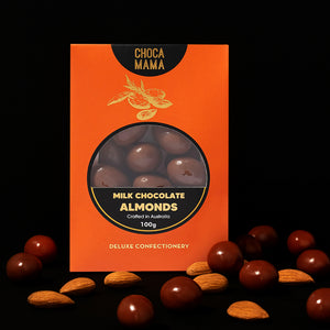 Chocamama Milk Chocolate Almonds 100g