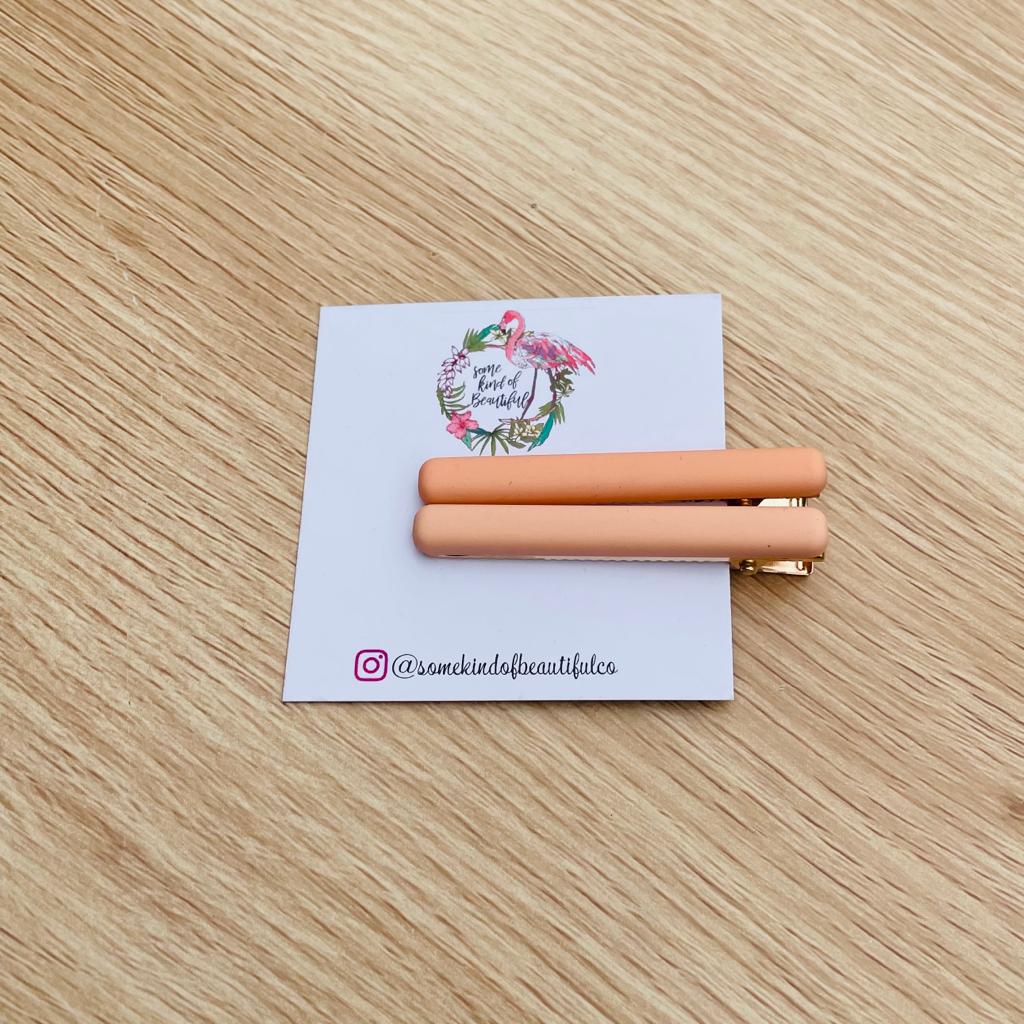 SKOB Gelati Hair Clips - Peach Bar