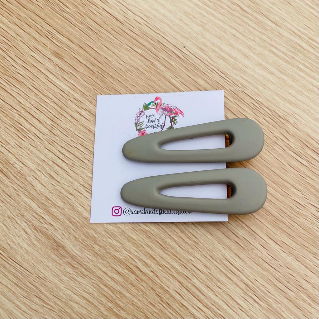 SKOB Gelati Hair Clips - Stone Teardrop