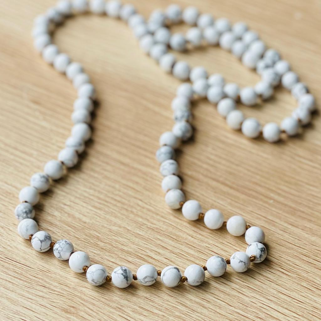 SKOB Gem Necklace - Howlite