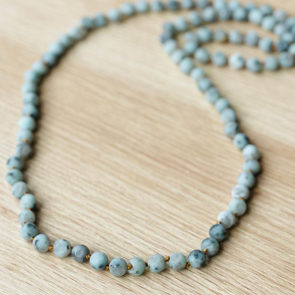 SKOB Gem Necklace - Sesame Jasper