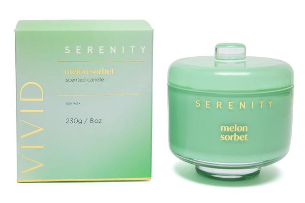 Serenity Vivid Range Candles - Melon Sorbet