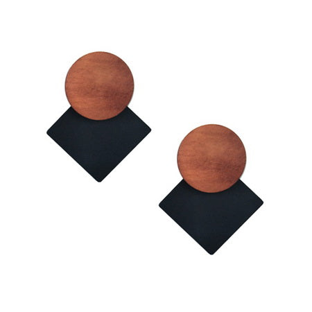 Sun Katia Stud Earrings - chocolate